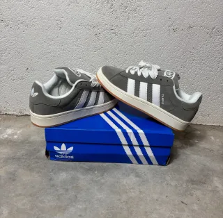 Adidas Campus Gris y Blanco