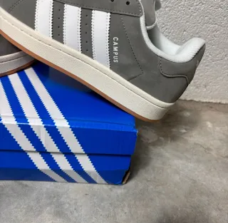 Adidas Campus Gris y Blanco