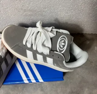 Adidas Campus Gris y Blanco