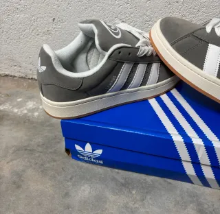 Adidas Campus Gris y Blanco