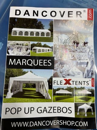 Carpa Dancover 6x3m Blanca