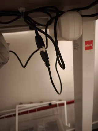 Escritorio Eleva Go Eléctrico Blanco/Beige