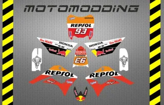Pegatinas pit bike pit motard IMR corse 190 RR