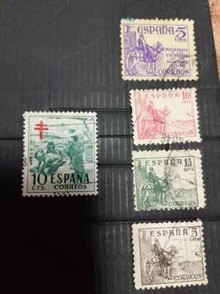Francobolli Spagna Correos 5, 10, 15 Cts