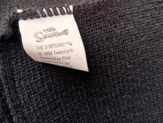 Bufanda lana The Simpsons negra