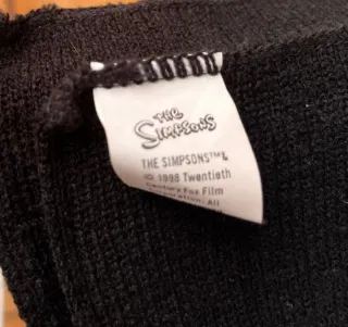 Bufanda lana The Simpsons negra