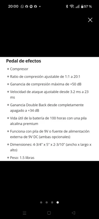 Fender Smolder Acoustic OD Pedal Overdrive