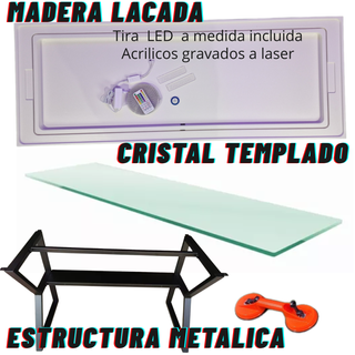 Escritorio GAMING CON LED Personalizable 160x60