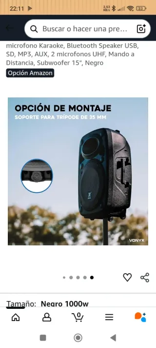 Dos altavoces autoamplificados  Preu unitat