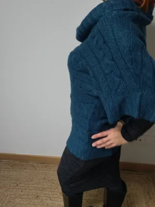 Jersey de punto con cuello vuelto