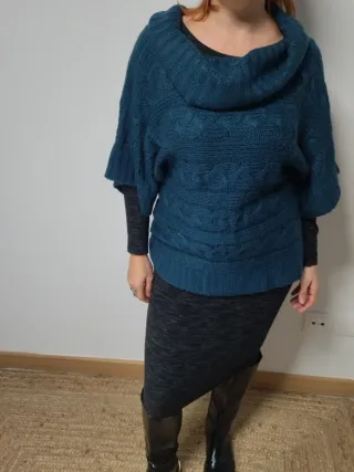 Jersey de punto con cuello vuelto