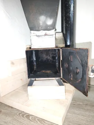 Estufa cáscara almendra