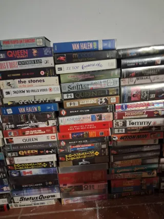 Lote VHS Música Rock y Pop