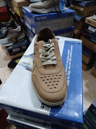 Zapatillas AirSoft Marrones Hombre t 41 piel