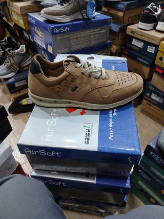 Zapatillas AirSoft Marrones Hombre t 41 piel