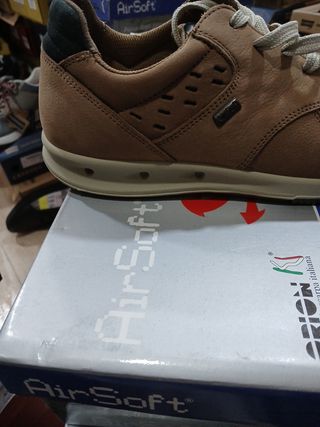 Zapatillas AirSoft Marrones Hombre t 41 piel