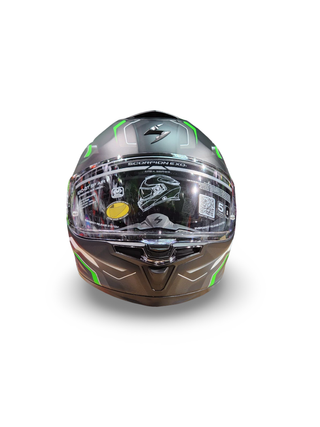 Casco Scorpion Exo-GT SP Air Augusta Negro Verde