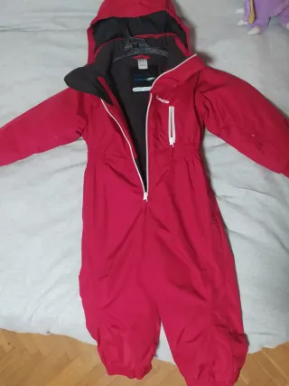 Mono de esquí infantil rojo talla 4 años,98-104 cm
