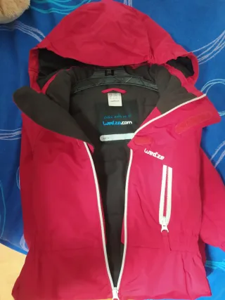 Mono de esquí infantil rojo talla 4 años,98-104 cm