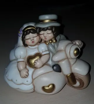 Coppia sposi Thun su moto