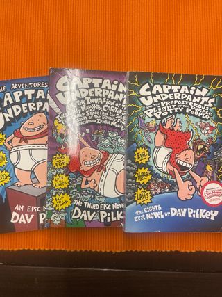 Colección capitán calzoncillos en ingles. 9 libros