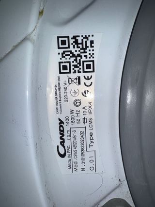 Lavadora / Secadora Candy Smart 8kg