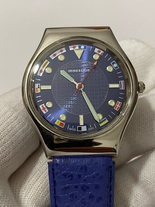Orologio Immersion Nuovo Blu Cassa 34mm