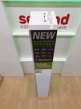 Altavoz Torre Bluetooth MUSE M-1250 BT Gris/Blanco