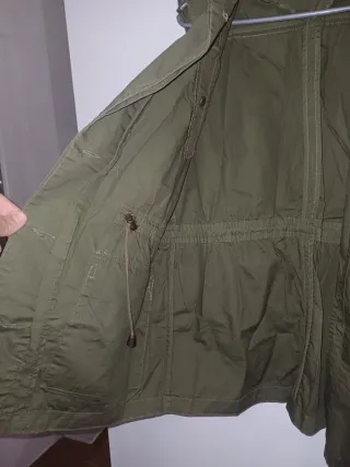 Chaleco verde militar mujer