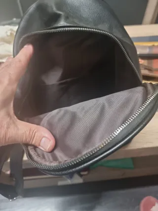 Mochila negra tachuelas PU Mujer Family Shop