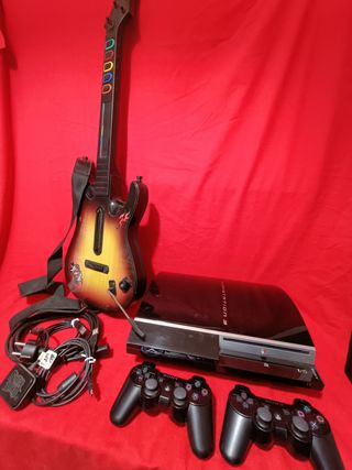 Consola PS3 + Guitarra + Mandos