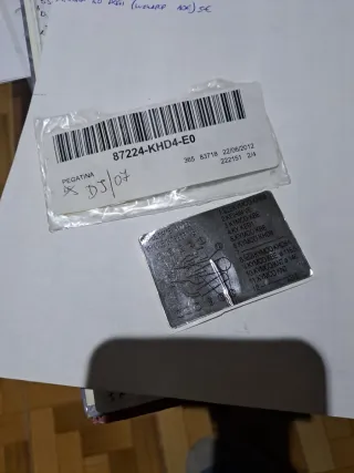 Kymco Bet win Pegatina advertencia