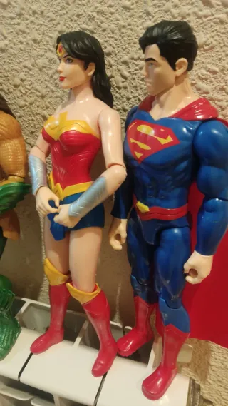 SUPER Lote 6 Figuras Superhéroes DC TAMAÑO GRANDE