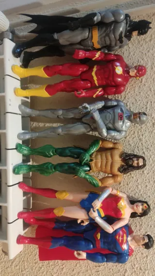 SUPER Lote 6 Figuras Superhéroes DC TAMAÑO GRANDE