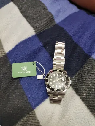 STEELDIVE Reloj Automático Negro/Plata