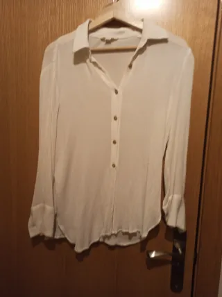 Camisa blanca manga larga
