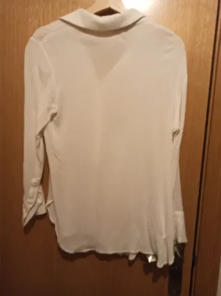 Camisa blanca manga larga