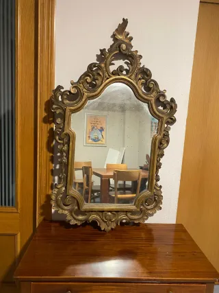 Espejo Cornucopia Dorado