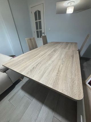 Set Mesa de comedor extensible + 4 sillas