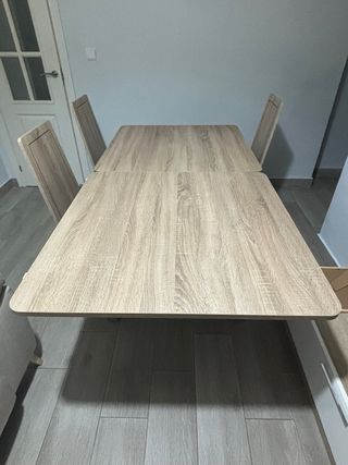 Set Mesa de comedor extensible + 4 sillas