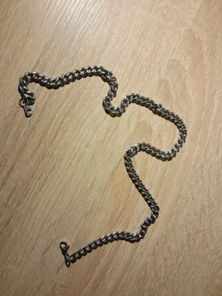 Collana uomo color argento