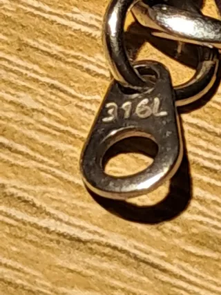 Collana uomo color argento