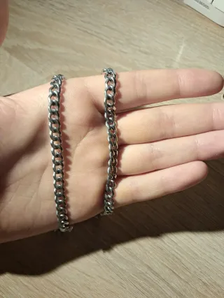 Collana uomo color argento