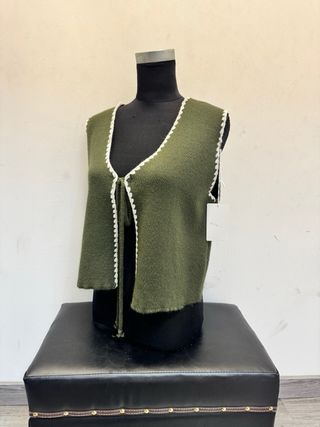 Chaleco negro mujer talla única