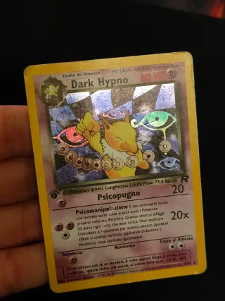 Carta Pokemon Dark Hypno 9/82 Rara Holo 1 Ed Ita