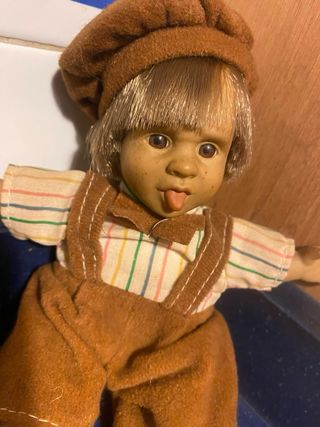 Coppia di bambole vintage