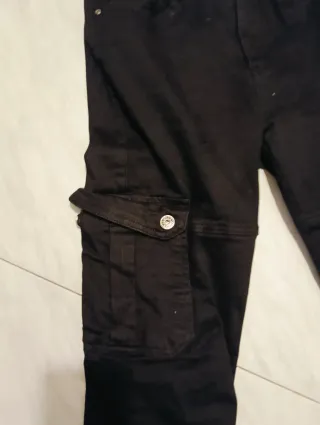 Pantalones cargo negros