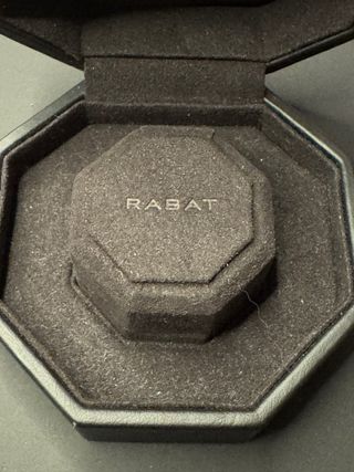 Anillo Rabat Compromiso oro 18K y 5 diamantes 0,55