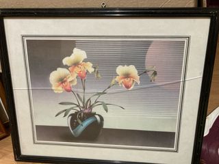 Cuadro Flores Orquídeas Cristal Roto