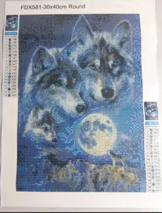Lote 4 Kits Diamond Painting Racoon